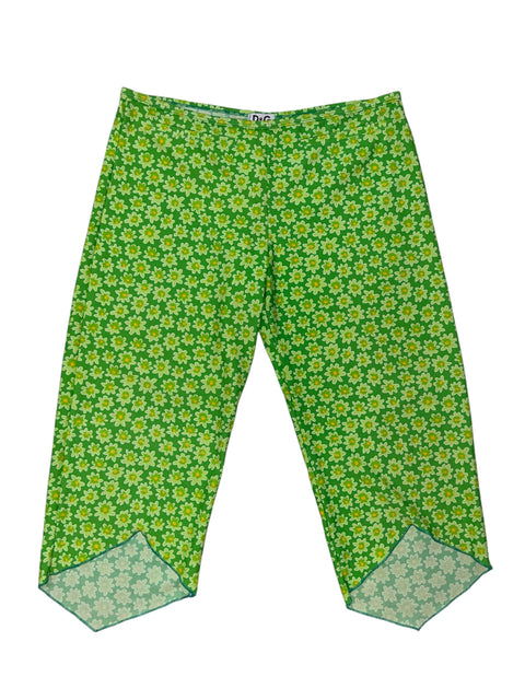 D&G Beachwear Green Floral Capris