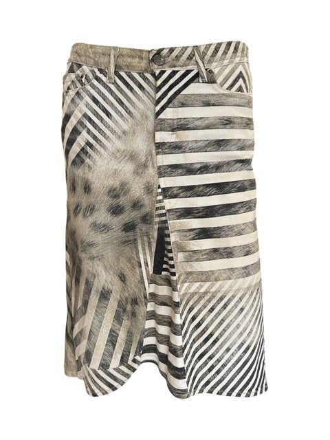 Just Cavalli Striped Motif Midiskirt