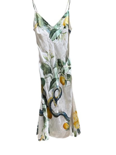 Roberto Cavalli SS 2005 Long Lemon Dress