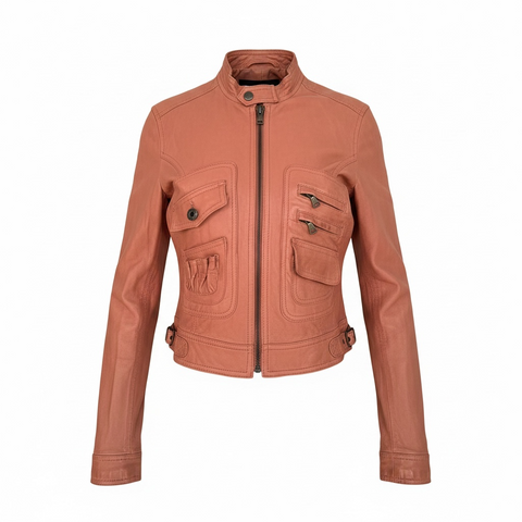 D&G Salmon Leather Jacket