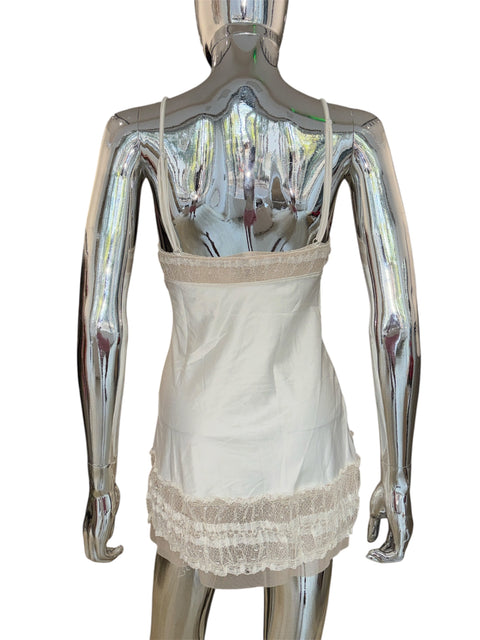 Valery Cream Slip Dress With Lace Details