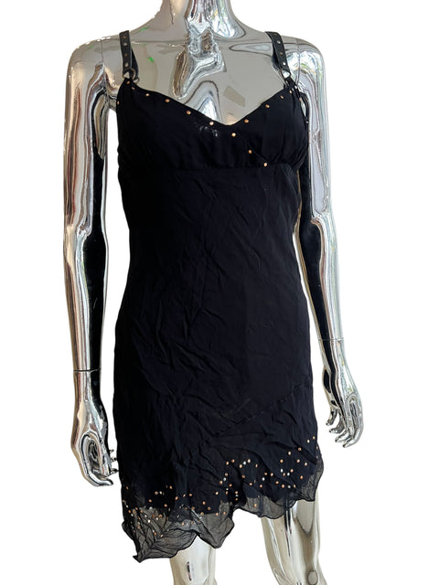 Killah Black Studded Minidress