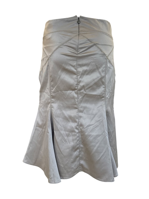 Just Cavalli Satin Beige Midiskirt