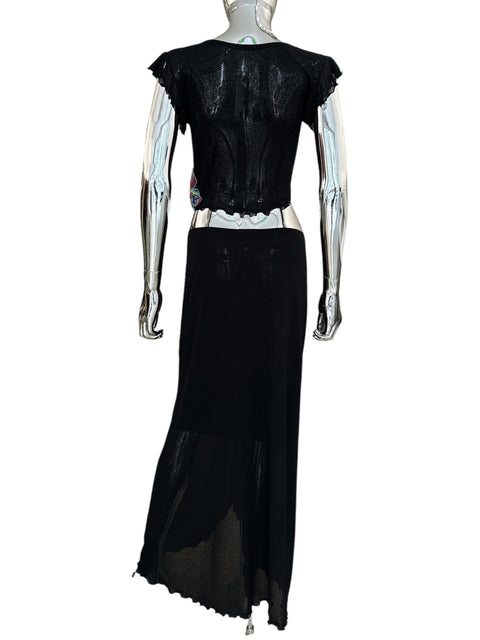 Voyage Désir Black Embroidered Set