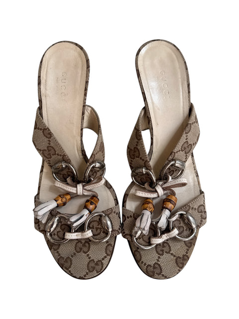 Gucci Monogram Tassle Sandal