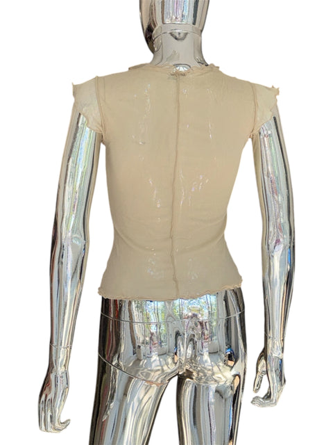 United Colors Of Benetton Mesh Nude Top