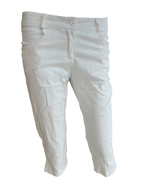 Frenetika Italia White Cotton Capri