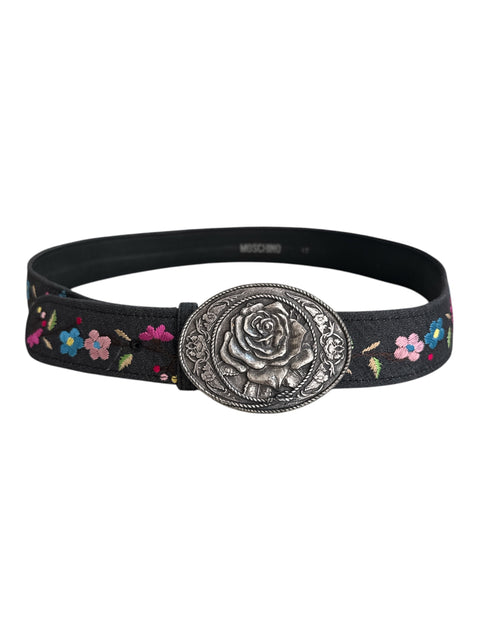 Moschino Floral Grey Belt