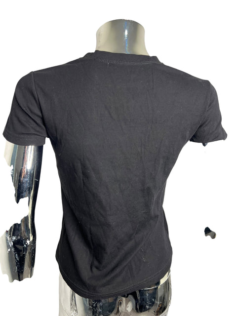 Fake Gucci Black Rhinestone T-Shirt