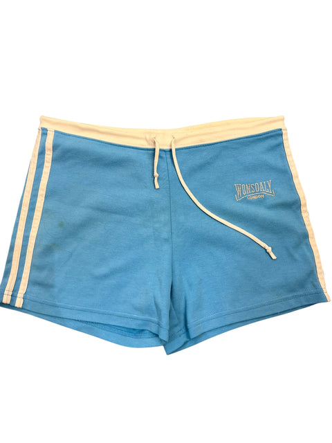Vintage Blue White Stripes Short