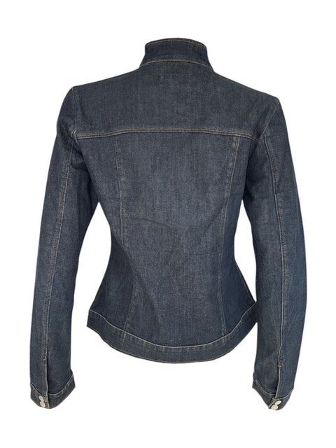 Fiorucci Dark Wash High-Neck Denim Jacket