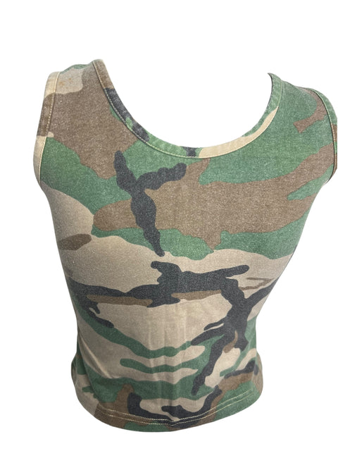 Vintage Camo Crop Top