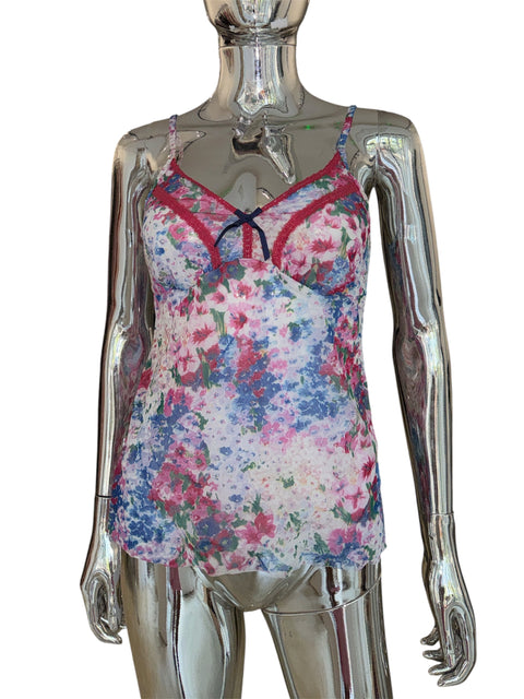 Lovable Tulle Floral Top With Lace Details