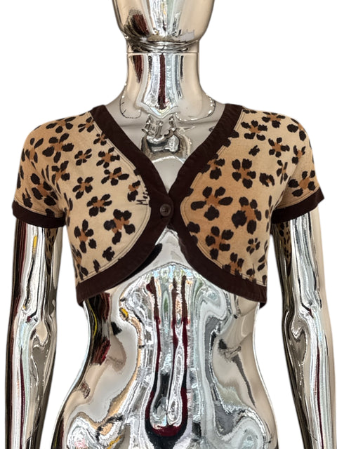 Moschino Jeans Leopard Print Bolero