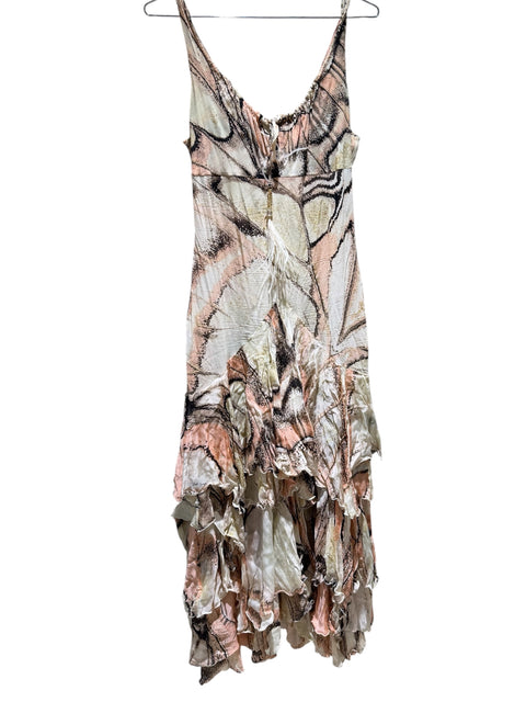 Roberto Cavalli SS 2004 Ruffled Long Dress