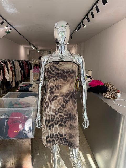 JustCavalli Beachwear Animal Print Dress