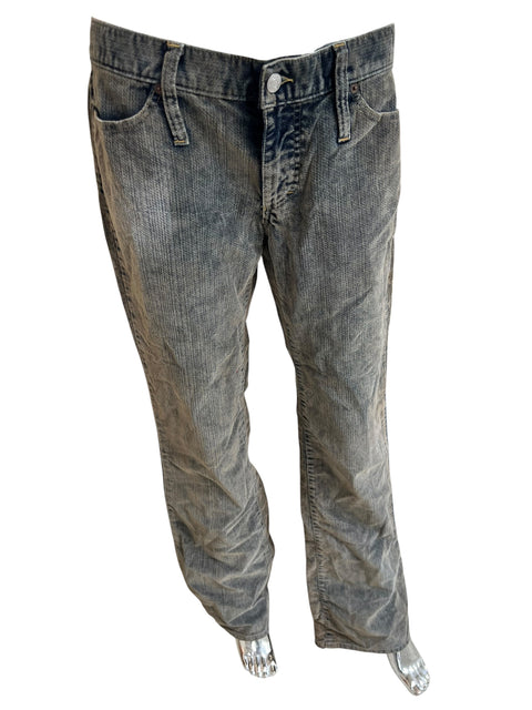 Fornarina Corduroy Distressed Denim Effect Pants
