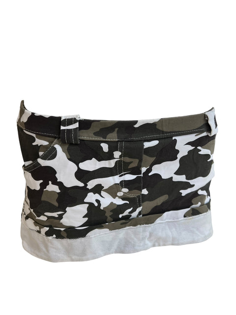 Vintage Green Camo Mini Skirt