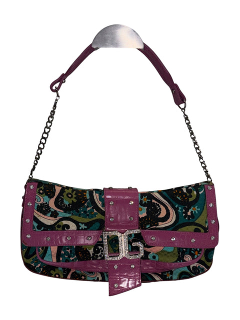 Dolce & Gabbana Colorful Canvas Shoulder Bag