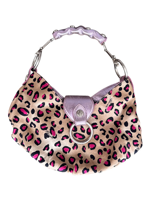 Cesare Paciotti Pink Animal Print Purse