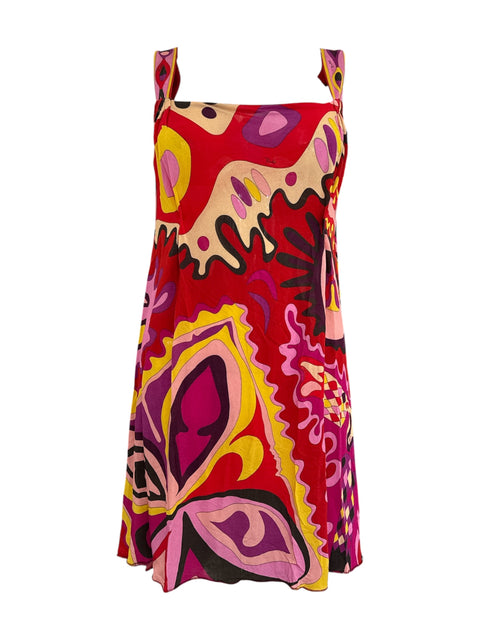 Emilio Pucci Red Cowl Back Dress
