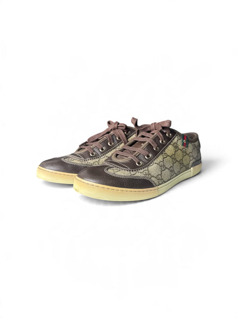 Gucci GG Monogram Brown Sneakers