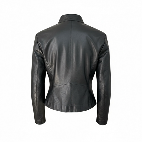 Exte Black Leather Jacket