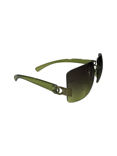 Chanel Green Ombre Sunglasses