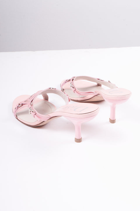 Dior Pink Bondage Heels Size 39