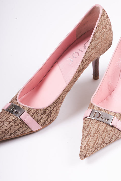 Dior Pink monogramme heels Size 39.5