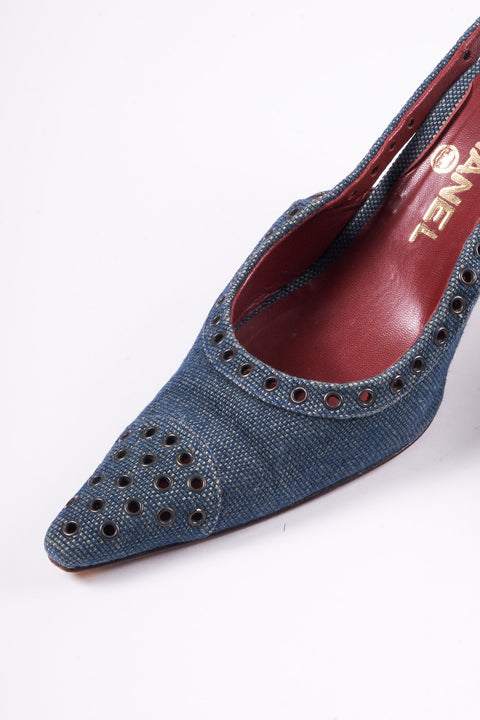 Talon Chanel En Jean 37,5