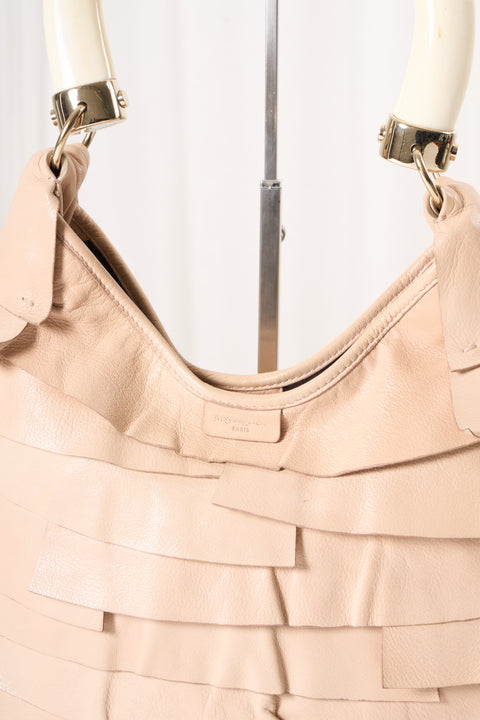 YSL Saint Tropez Pink Calfskin Leather Shoulder Bag