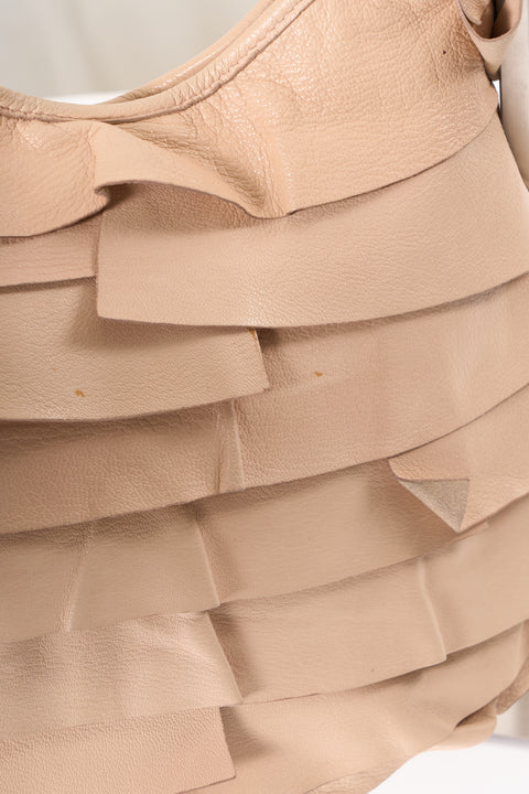 YSL Saint Tropez Pink Calfskin Leather Shoulder Bag