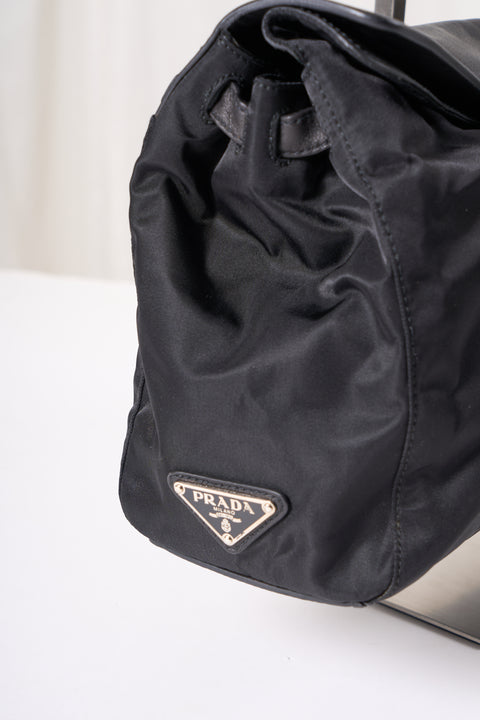 Prada Black Nylon&Leather Shoulder Bag