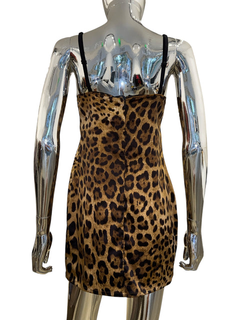 Dolce & Gabbana Leopard Slip Dress