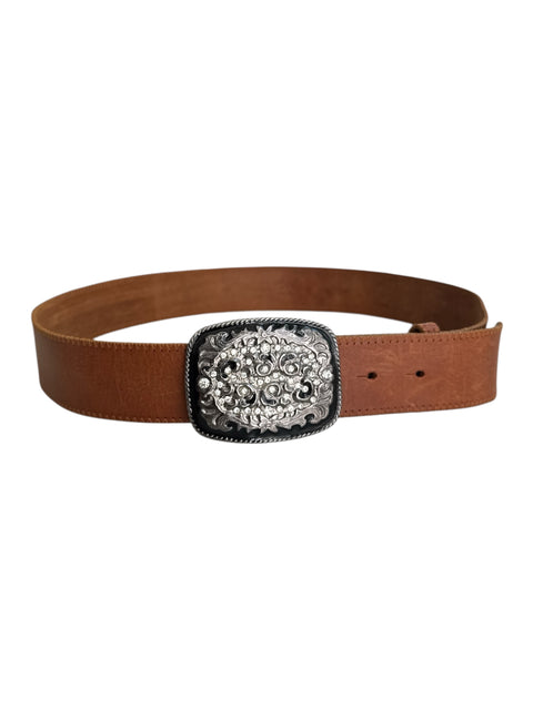 Blugirl Brown Belt With Sparkly Buckle