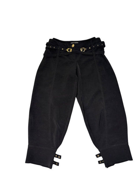 Versace Jeans Couture Black Capri Pants