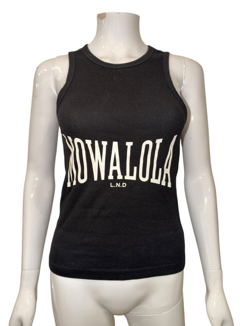 Mowalola Black Tank Top
