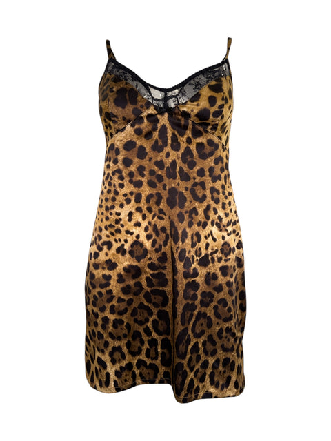 Dolce & Gabbana Leopard Slip Dress