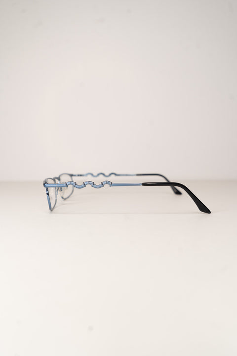 YSL Wavy Blue Glasses
