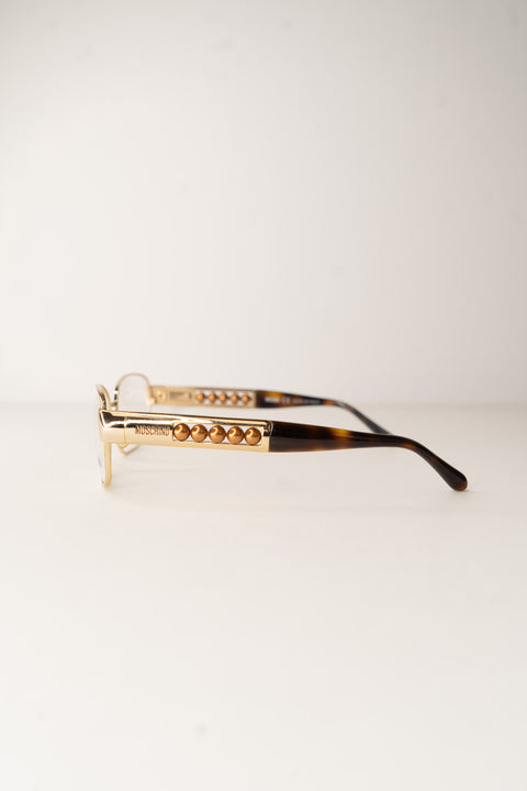 Moschino Gold Glasses