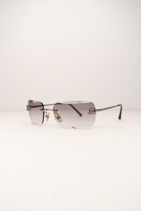 Chanel Black Transparent Sunglasses
