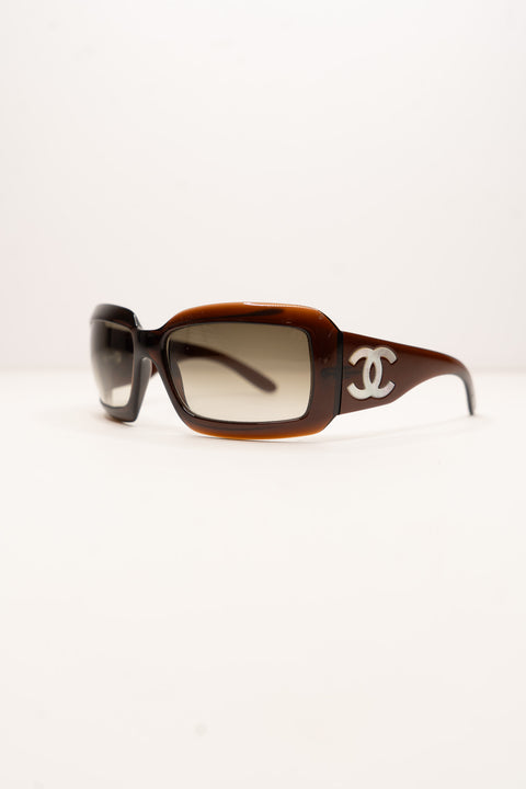 Chanel Brown CC Sunglasses