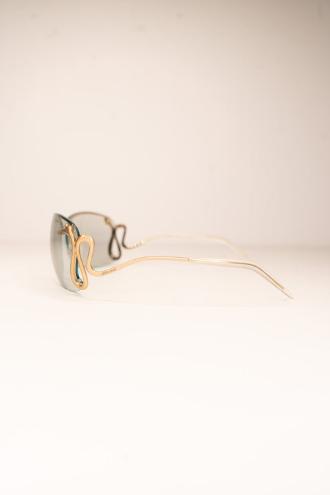 Roberto Cavalli Golden Snake Sunglasses