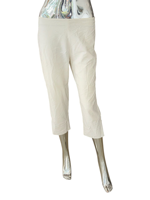 Vintage White Short Pants With Zipper Detail