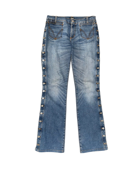 Dolce & Gabbana Vintage Flare Buttons Jeans