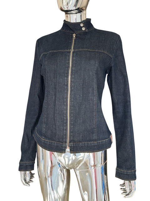 Fiorucci Dark Wash High-Neck Denim Jacket