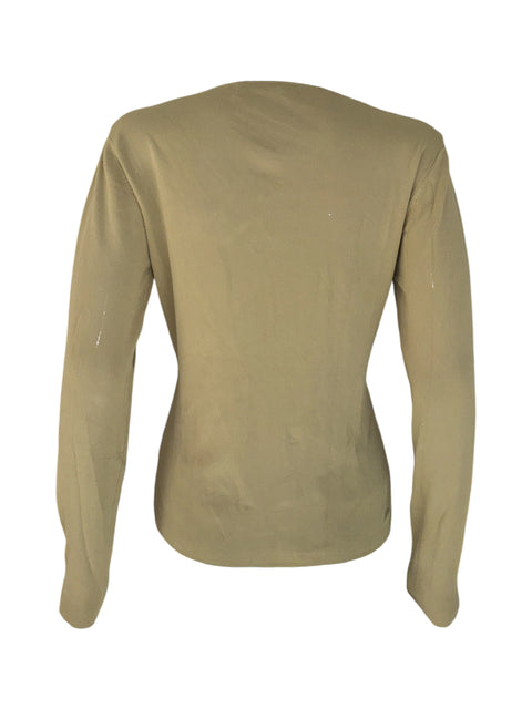 Blumarine Beige Strass Cardigan