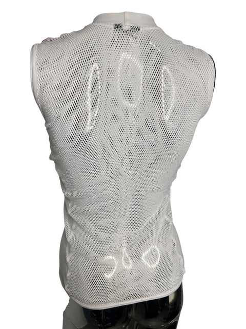 Vintage White Transparent Top