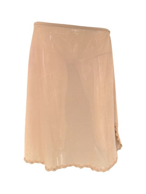 Vintage Peach Sheer Midiskirt